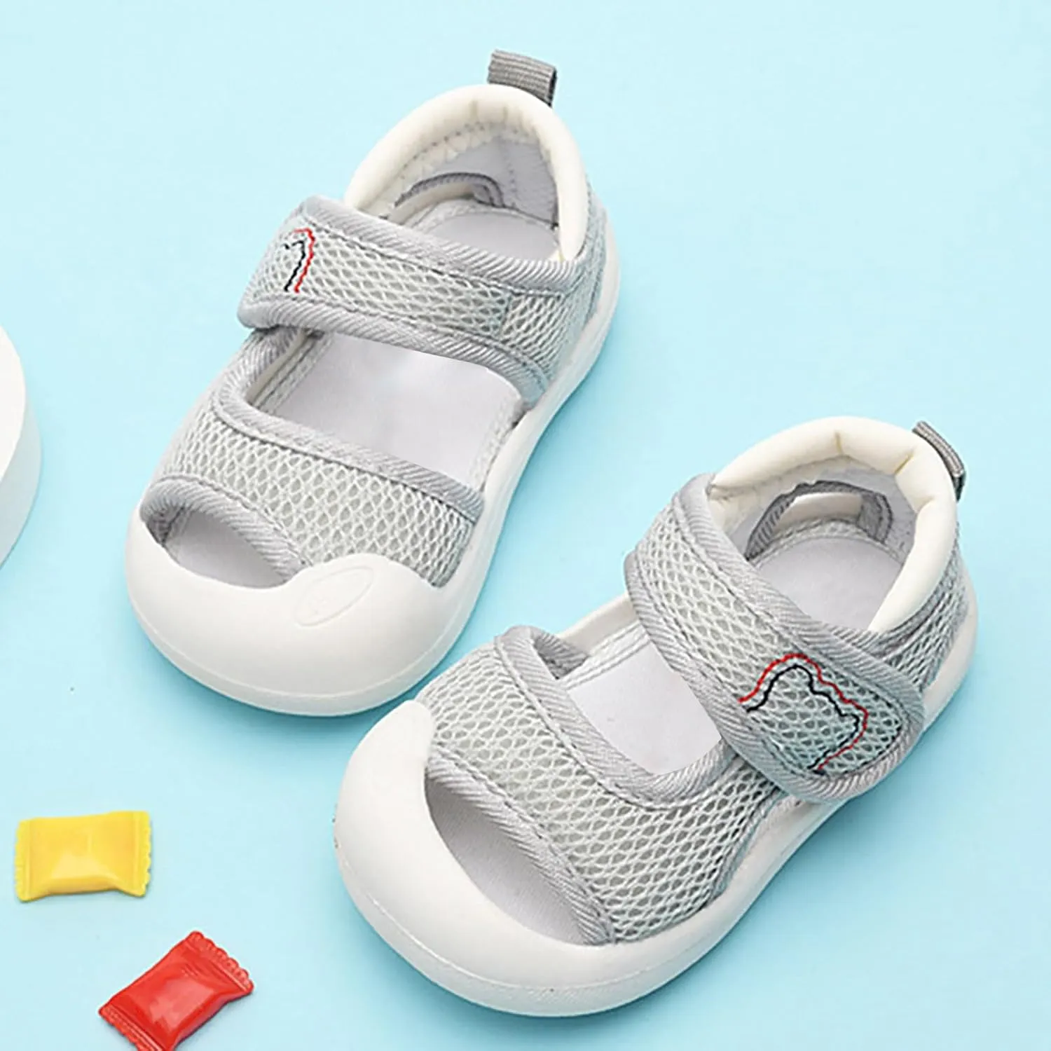 Baby Walking Mesh Shoes Anti Kick Breathable Wear Infant Sneakers Non-Slip Soft Sole Cloud Outdoor Indoor Shoes