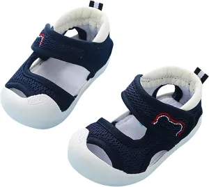 Baby Walking Mesh Shoes Anti Kick Breathable Wear Infant Sneakers Non-Slip Soft Sole Cloud Outdoor Indoor Shoes