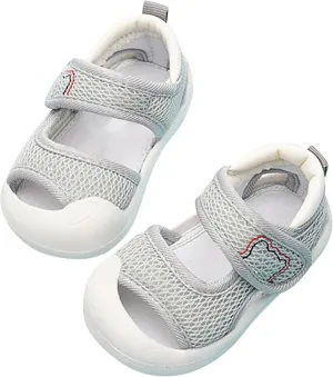 Baby Walking Mesh Shoes Anti Kick Breathable Wear Infant Sneakers Non-Slip Soft Sole Cloud Outdoor Indoor Shoes