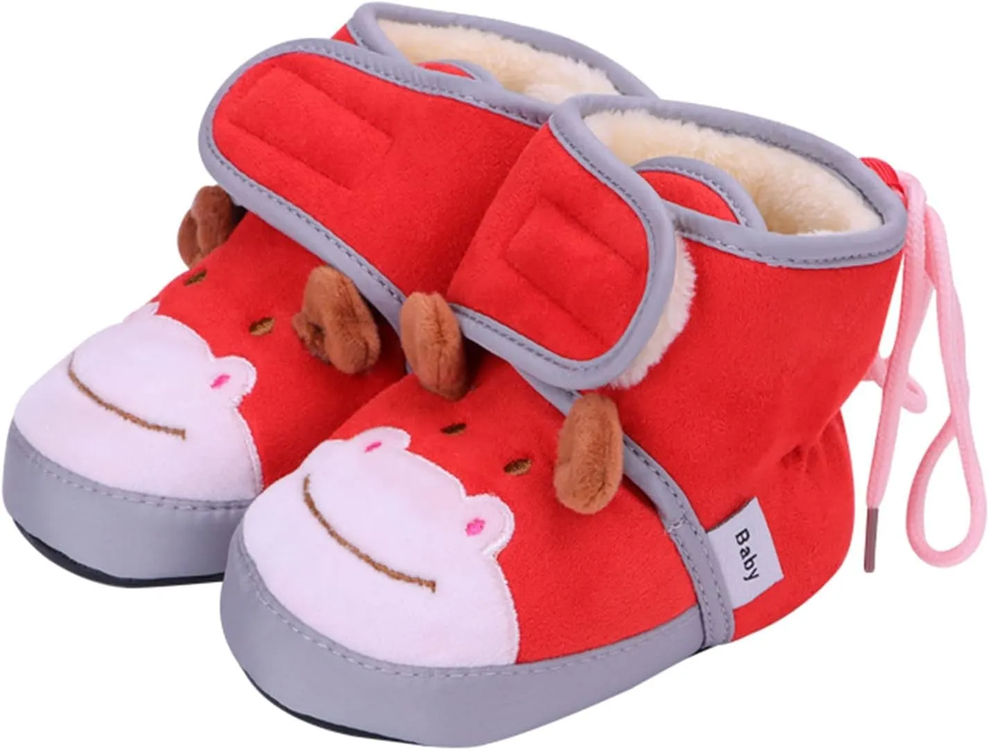 Baby Walking Shoes Baby Boots Winter Warm Shoes Toddler Shoes Baby Soft Warm Shoes Socks Overshoes Soft Sole Sneakers