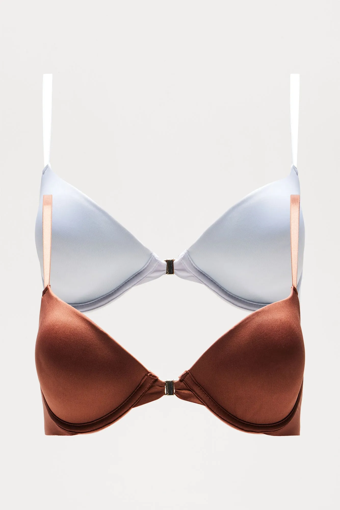 Back To It Racerback 2 Pack Bras - Brown/combo