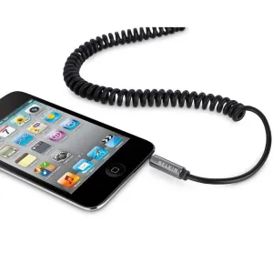 Belkin AV10096-06 6 Feet 3.5mm Coiled Audio AUX Cable