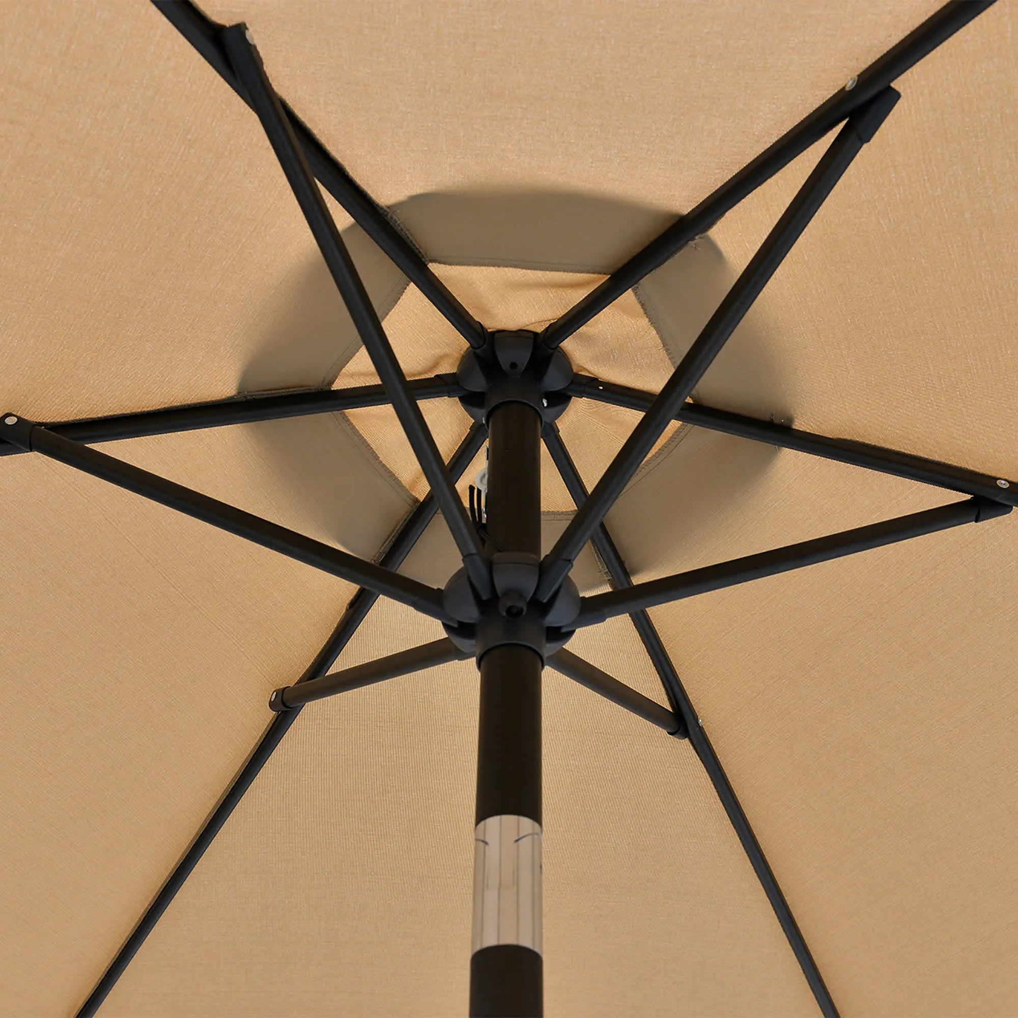 Bistro 7.5-ft Hexagonal Market Umbrella with Olefin Canopy