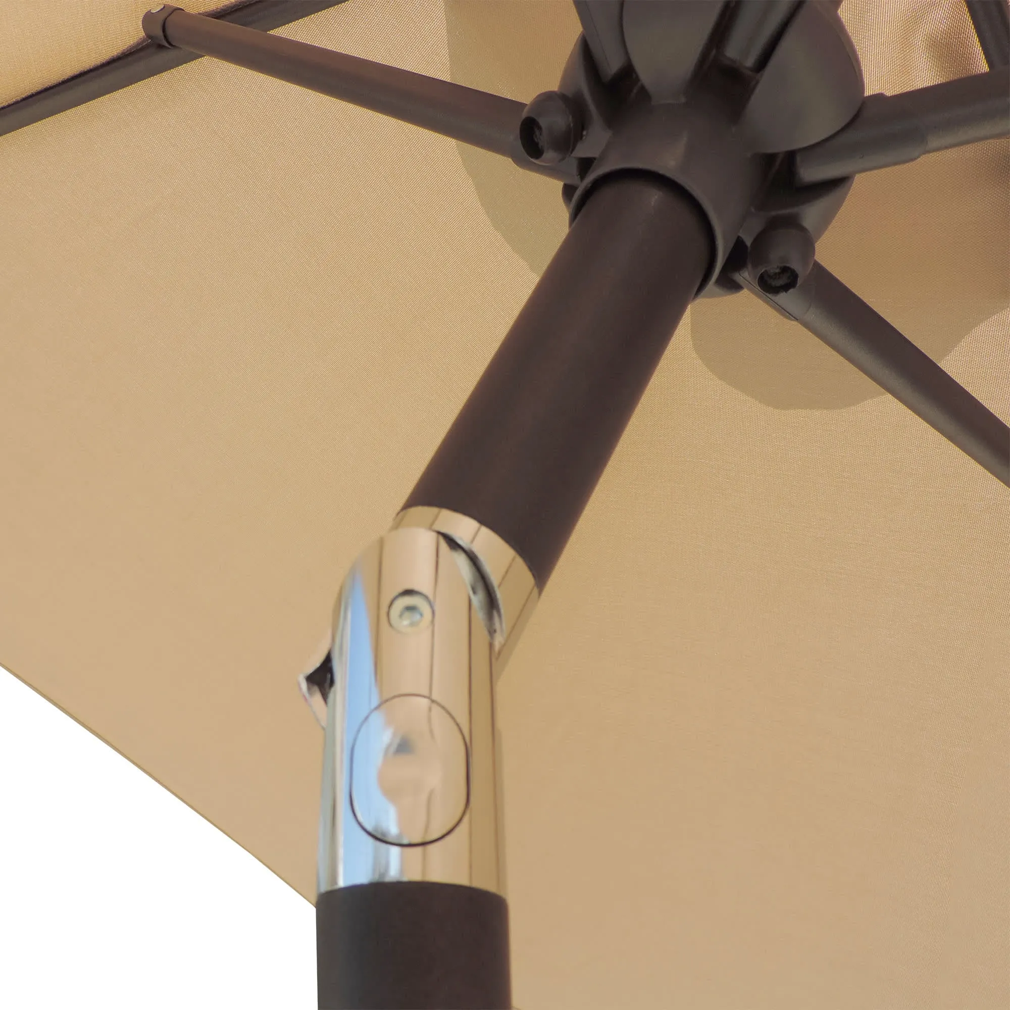 Bistro 7.5-ft Hexagonal Market Umbrella with Olefin Canopy