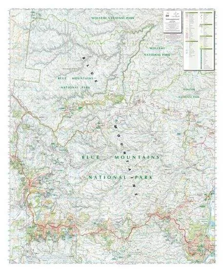 Blue Mountains North , New South Wales Topographic Map by Spatial Vision