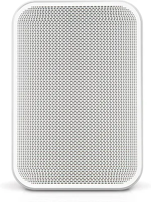 Bluesound Pulse Flex 2i Portable Wireless Multi-Room Bluetooth Speaker with Battery Pack (BP100) and Charcoal Gray Protective Skin  White