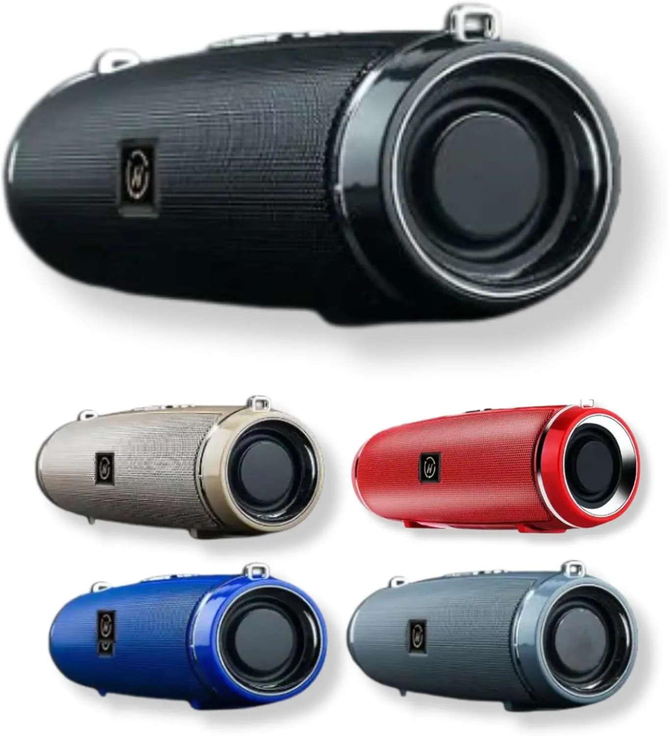 Bluetooth Speaker - Portable Bluetooth Speakers with Charging Cable, Wireless Speakers with Bluetooth, Waterproof Speaker with Shoulder Strap, Outdoor Mini Bluetooth Speaker