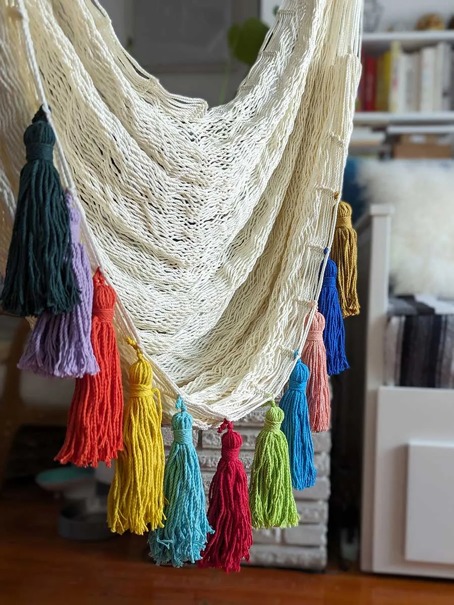 Boho Hangout Chair - Natural Rainbow