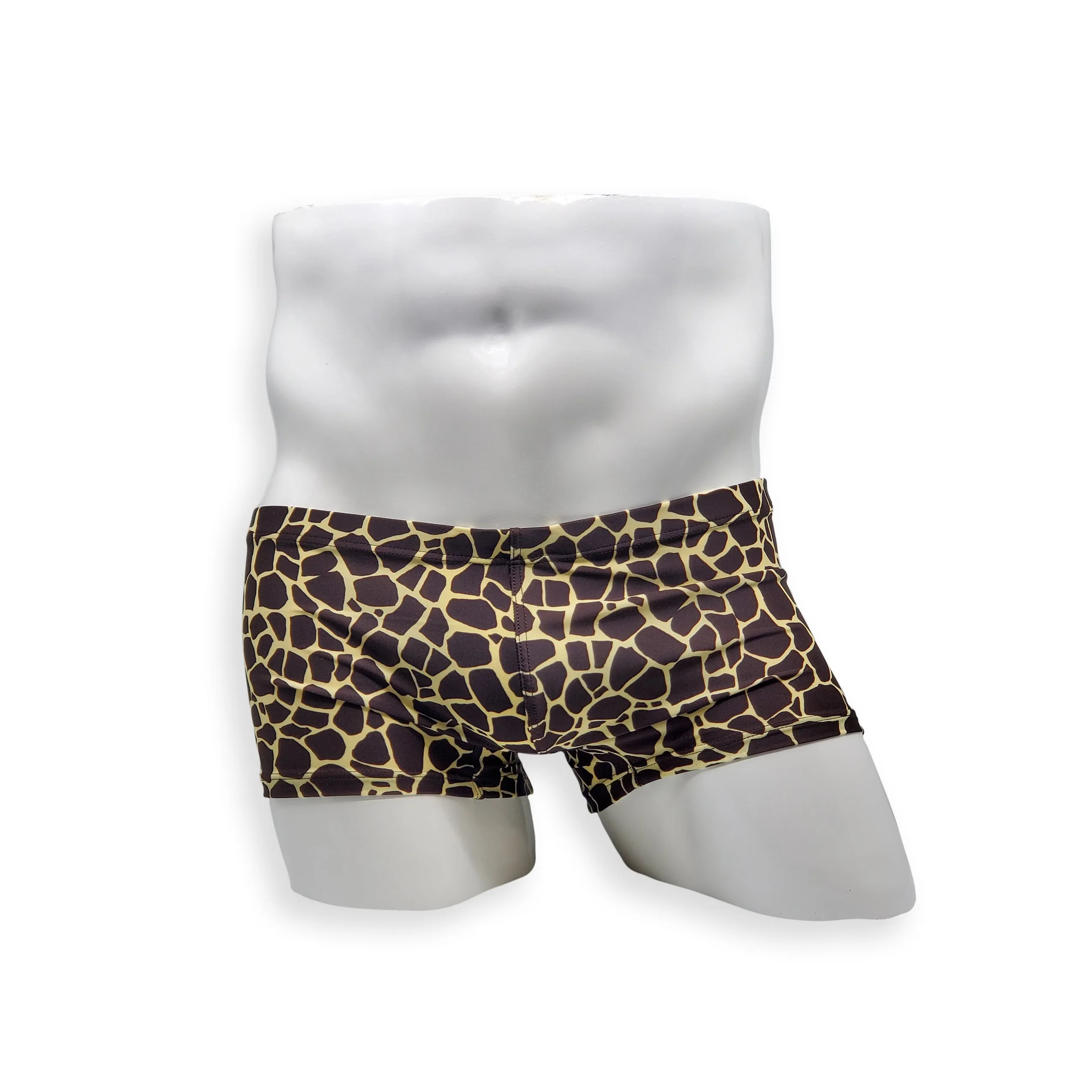 Box Cut Swim Trunk - Giraffe