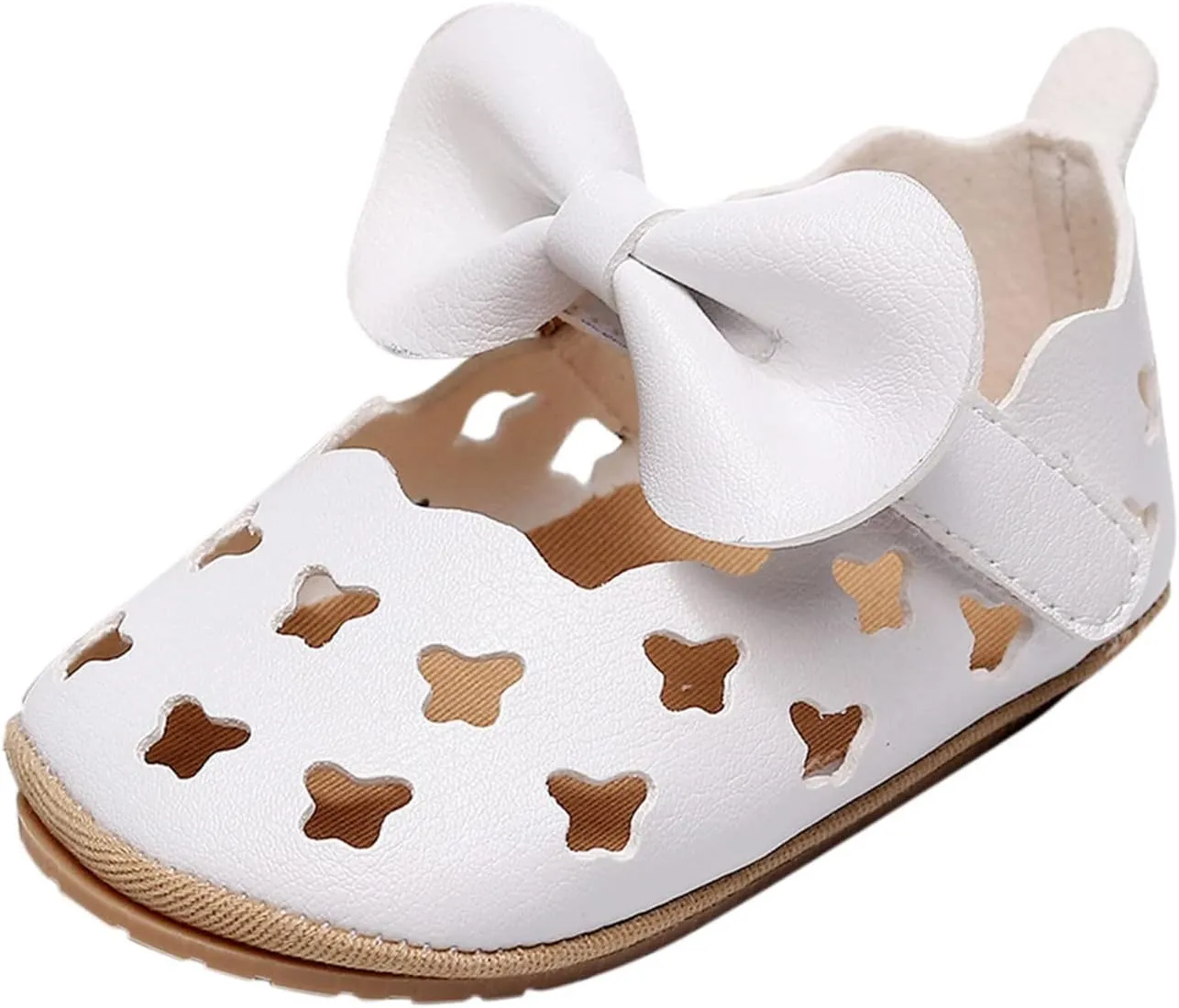 Boy Crib Princess Out Hollow Shoes Infant For 018M Walkers Shoes Bowknot Girls Sandals Summer First Toddler Kids Slides