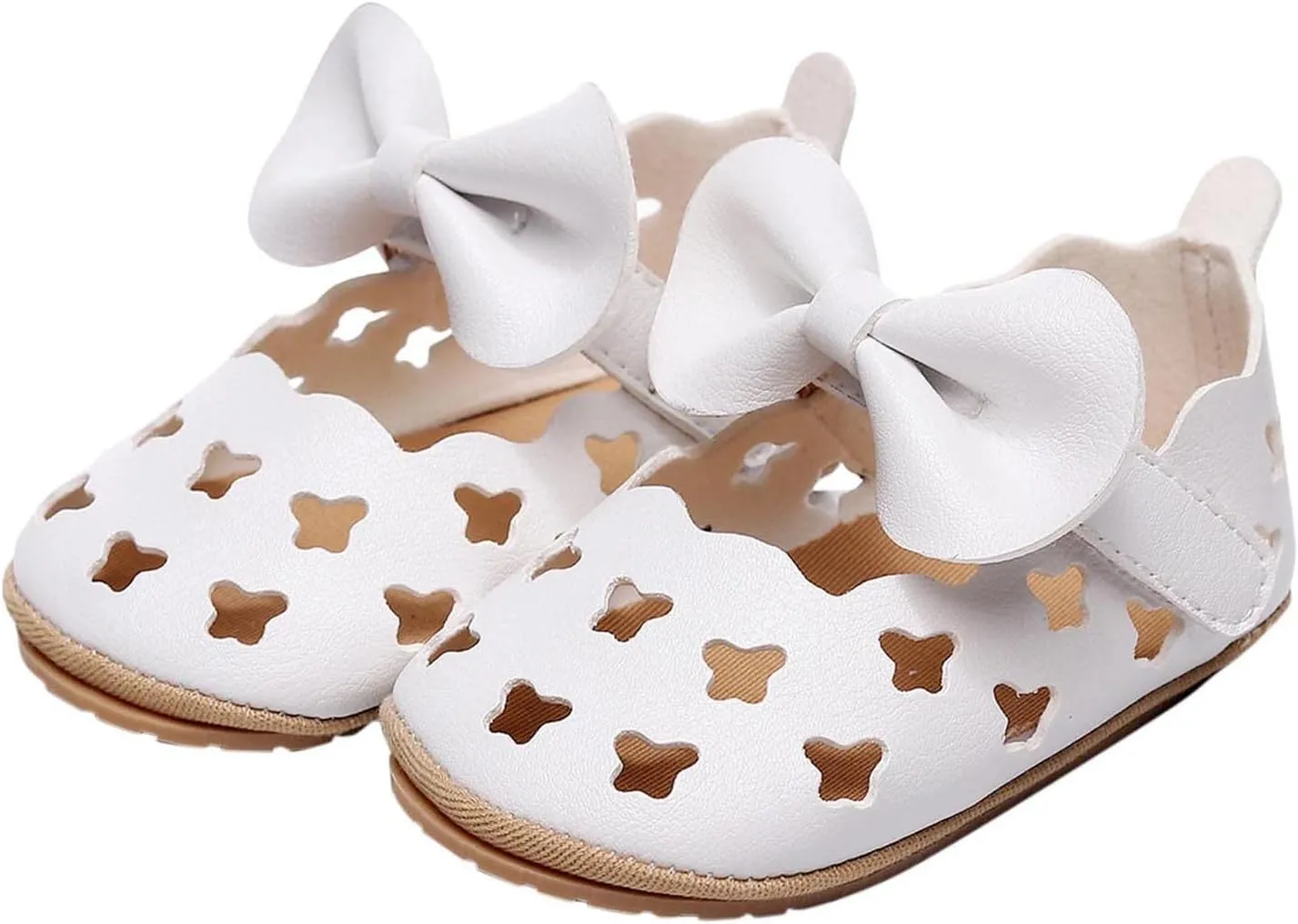 Boy Crib Princess Out Hollow Shoes Infant For 018M Walkers Shoes Bowknot Girls Sandals Summer First Toddler Kids Slides