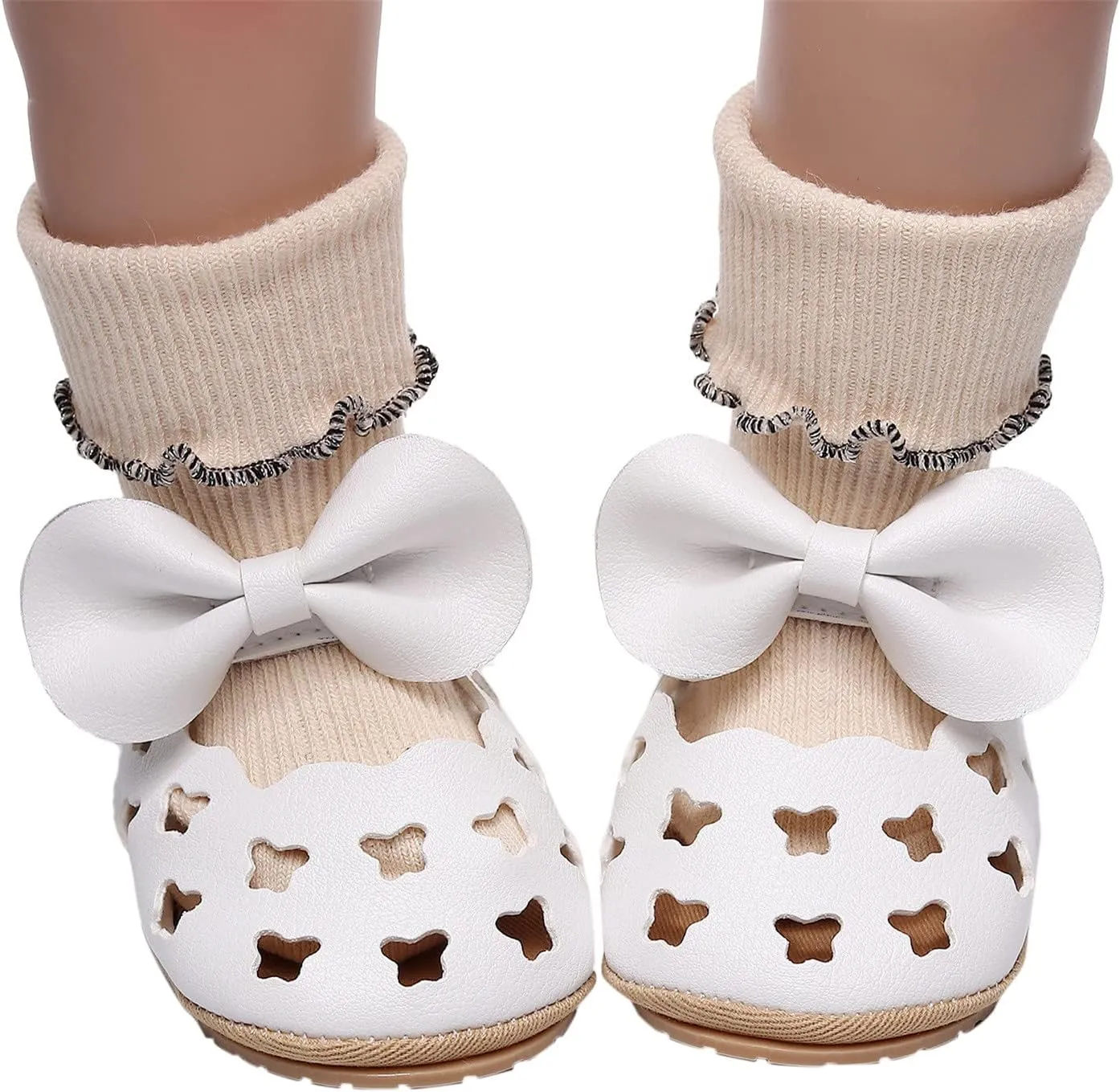 Boy Crib Princess Out Hollow Shoes Infant For 018M Walkers Shoes Bowknot Girls Sandals Summer First Toddler Kids Slides