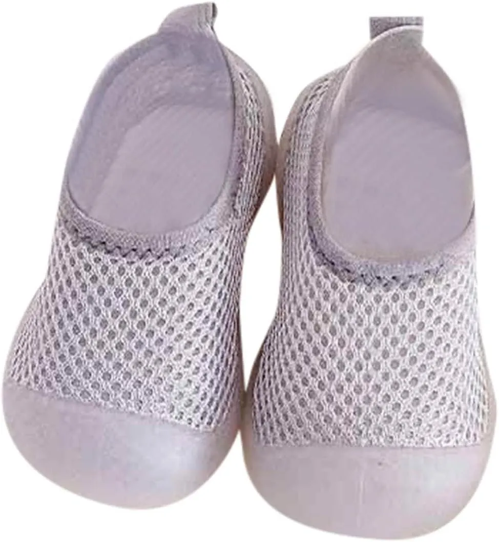 Boys Girls Low Heel Shoes Toddler Kids Infant Newborn Baby Boys Girls Summer Shoes Solid Soft Soles (Grey, 22 Toddler)