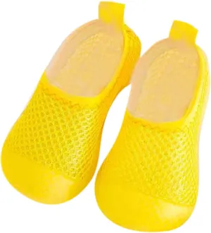 Boys Girls Low Heel Shoes Toddler Kids Infant Newborn Baby Boys Girls Summer Shoes Solid Soft Soles (Yellow, 18 Infant)