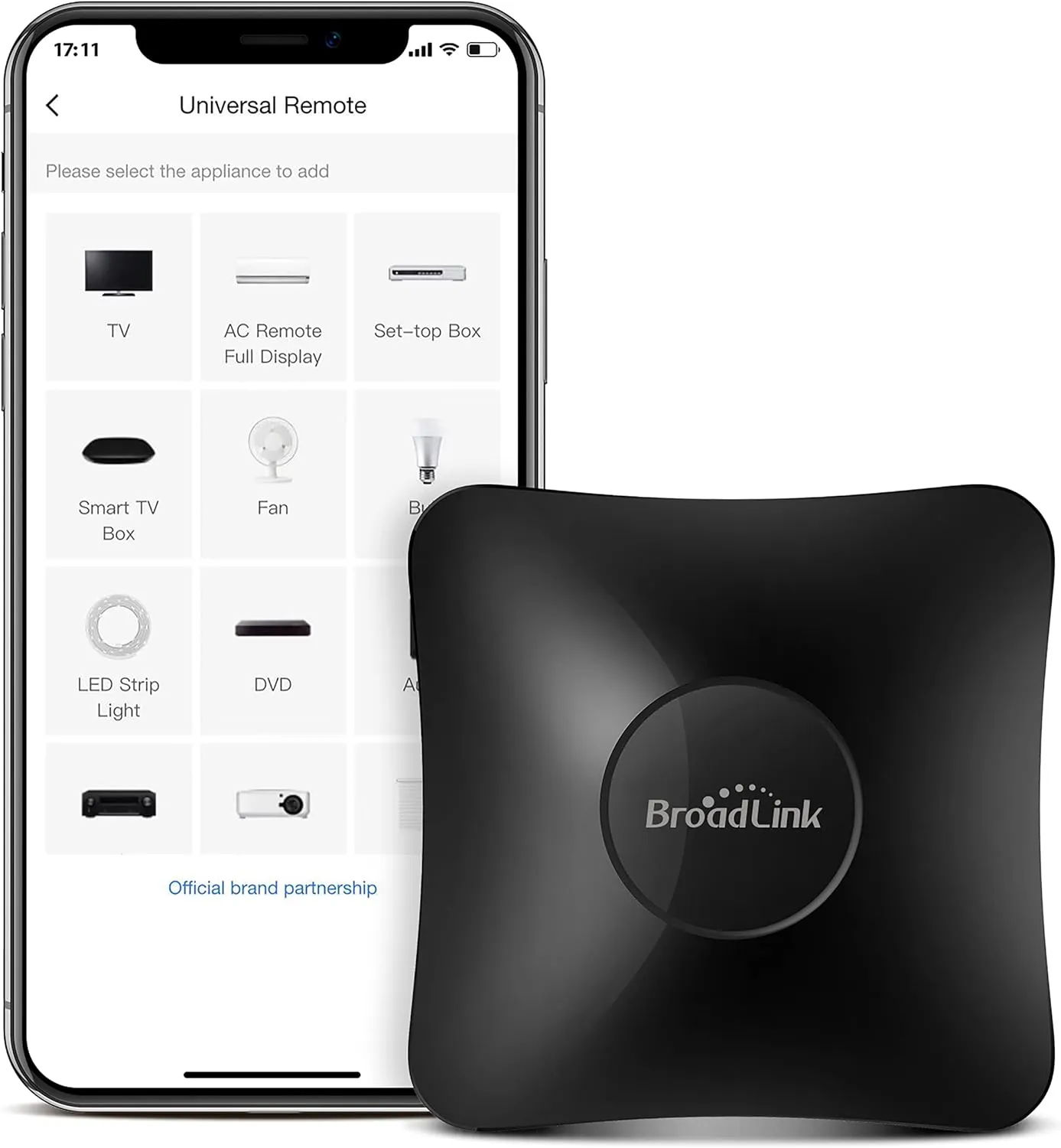 BroadLink IR/RF Smart Home Hub-WiFi IR/RF Blaster for Home Automation, TV, Curtain, Shades Remote, Smart AC Controller, Works with Alexa, Google Assistant, IFTTT (RM4 pro)