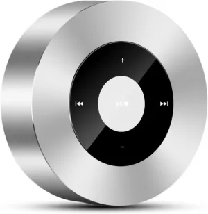 Car Bluetooth Wireless Speaker Stereo Subwoofer Speakers Portable Sound Box Powerful Bass Soundbar Music Player Applicable to All Vehicles (Silvery)