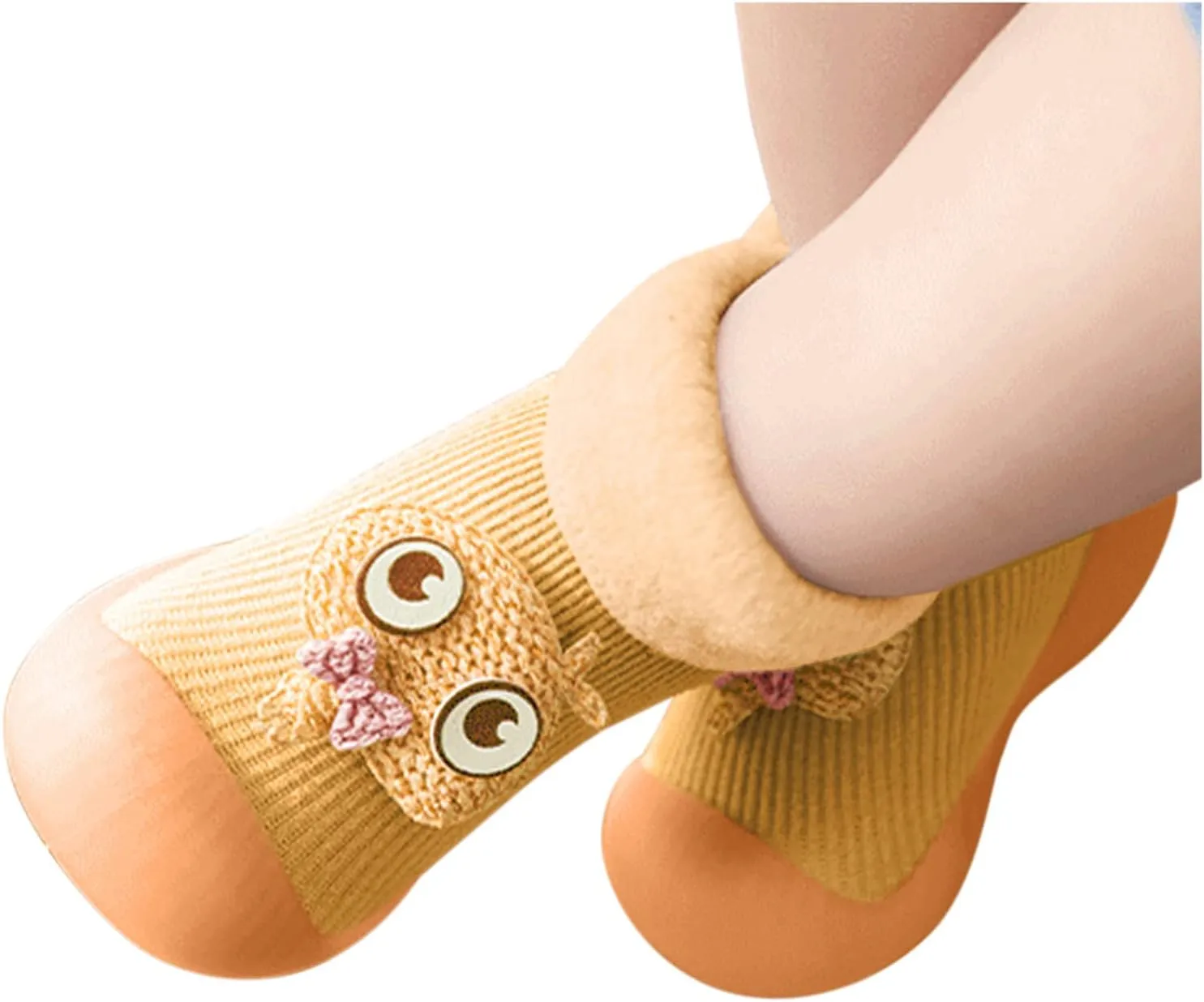 Casual Shoes for Baby Boys Sole Warm Socks Baby Kids Slipper Shoes Knit Soft Solid Toddler Girls Stocking Shoes