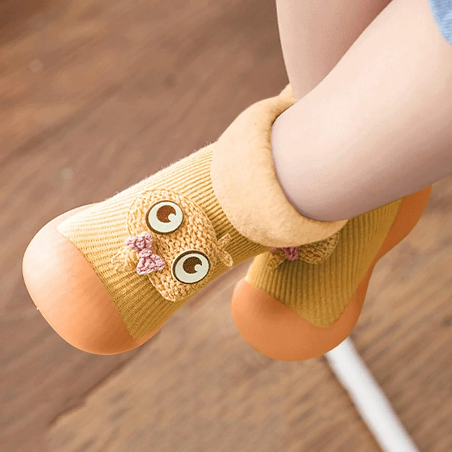 Casual Shoes for Baby Boys Sole Warm Socks Baby Kids Slipper Shoes Knit Soft Solid Toddler Girls Stocking Shoes
