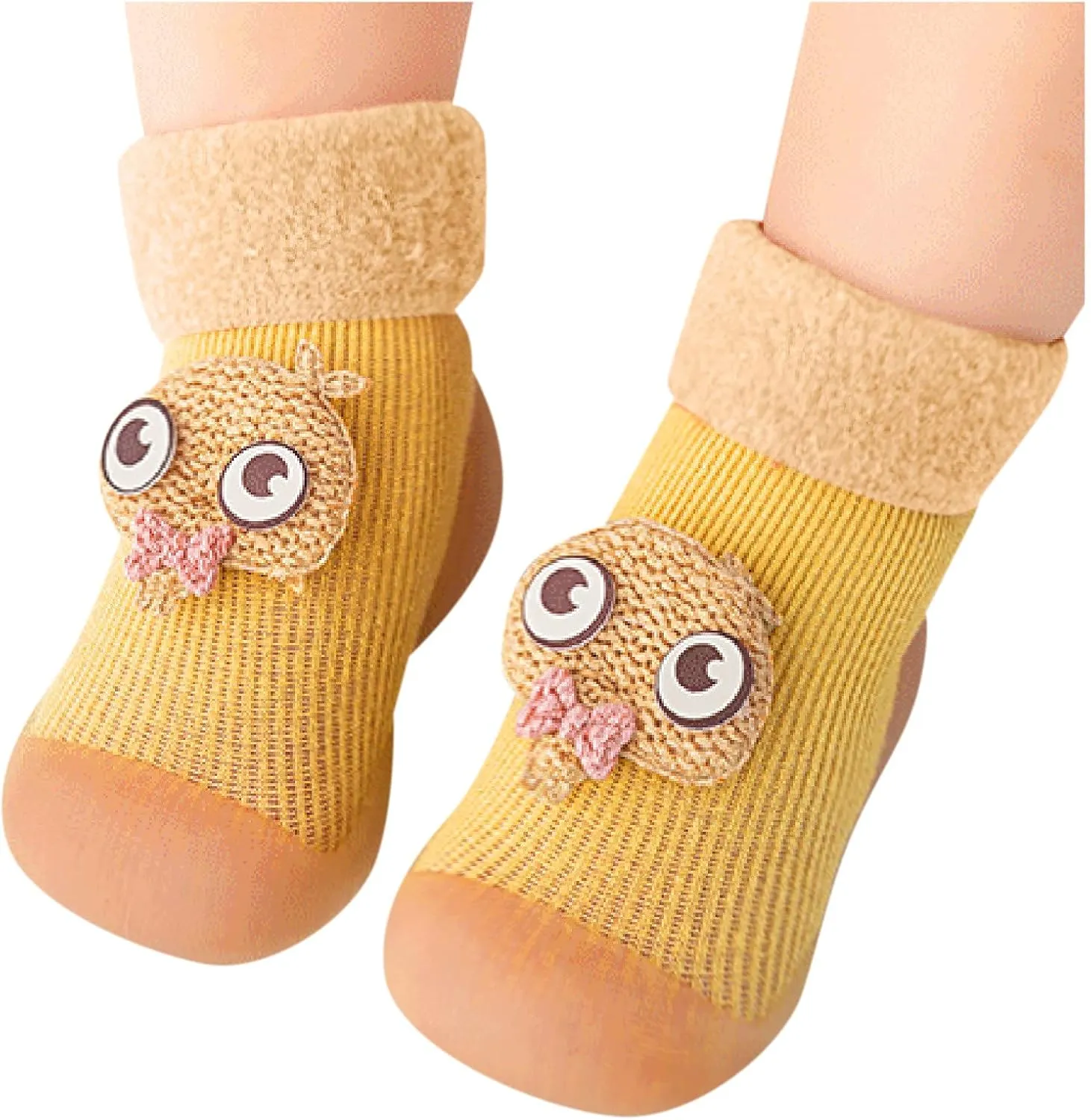Casual Shoes for Baby Boys Sole Warm Socks Baby Kids Slipper Shoes Knit Soft Solid Toddler Girls Stocking Shoes