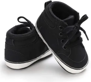 CENCIRILY Baby Boys Girls High Top Sneakers Soft Soles Anti Skid Infant Ankle Shoes Toddler Prewalker First Walking Crib Shoes