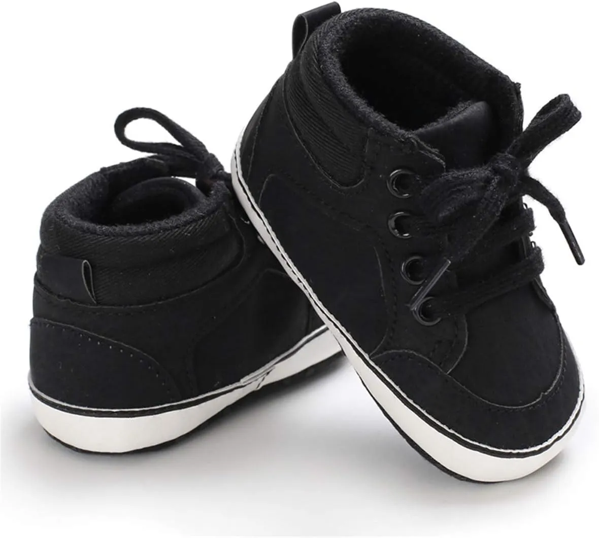 CENCIRILY Baby Boys Girls High Top Sneakers Soft Soles Anti Skid Infant Ankle Shoes Toddler Prewalker First Walking Crib Shoes