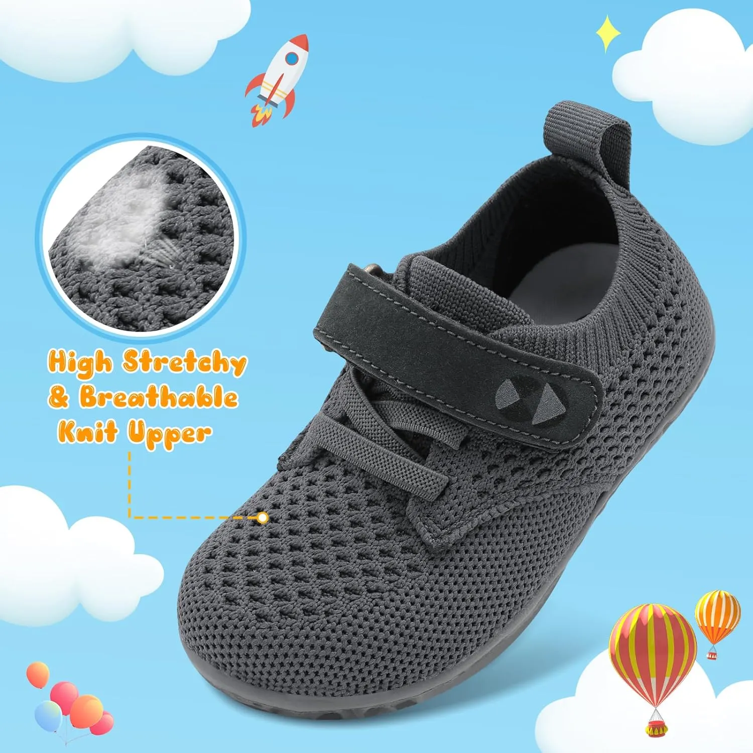 Centipede Demon Toddler Shoes for Boys Girls Baby Kids Slip on Walking Shoe Breathable Sock Shoes Lightweight Soft Sneakers