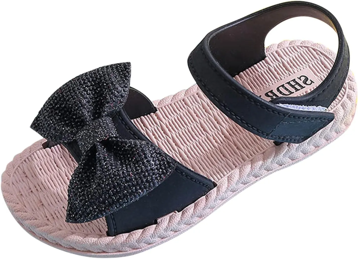 Cheer Sliders Toddler Kids Infant Girls Soild Bowknot Princress Shoes Soft Sole Baby Girl Shoes And Sandals