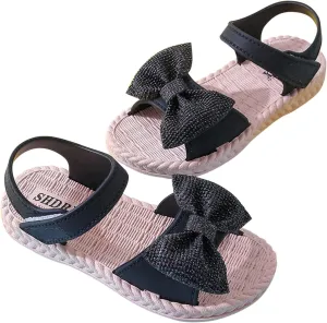 Cheer Sliders Toddler Kids Infant Girls Soild Bowknot Princress Shoes Soft Sole Baby Girl Shoes And Sandals