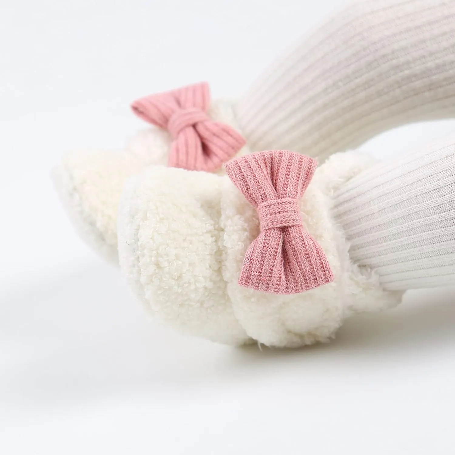 Christmas Newborn Baby Cozy Fleece Booties Winter Sock Shoes Soft Sole Stay On Infant First Walking Shoes