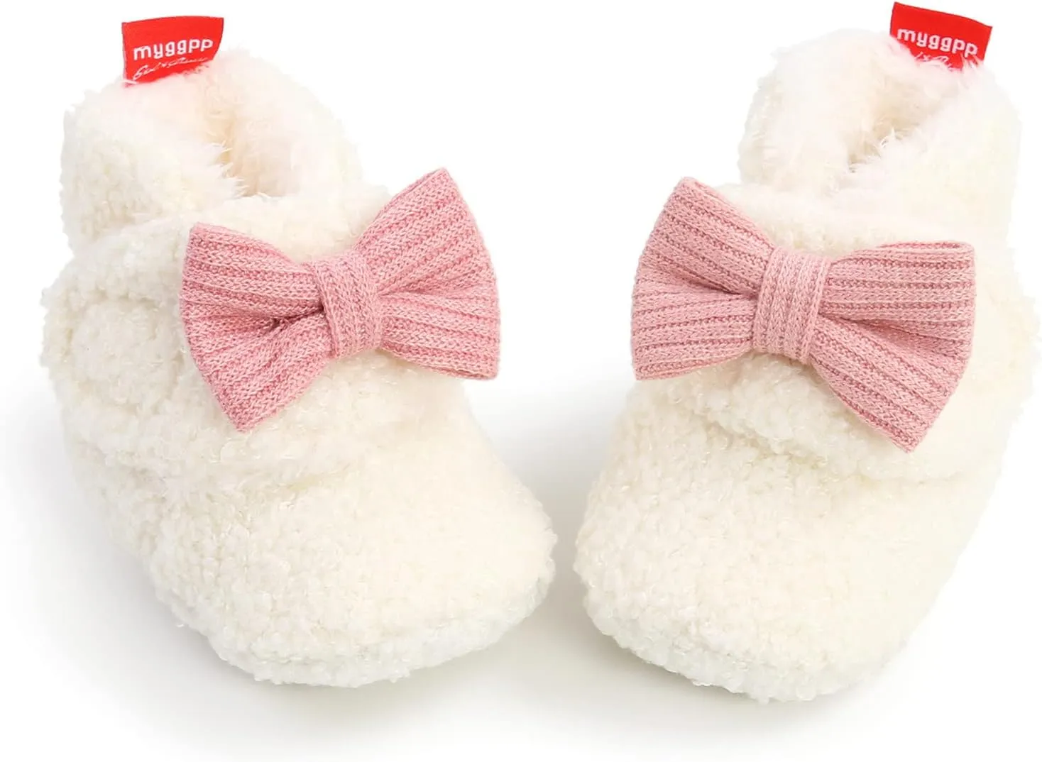 Christmas Newborn Baby Cozy Fleece Booties Winter Sock Shoes Soft Sole Stay On Infant First Walking Shoes