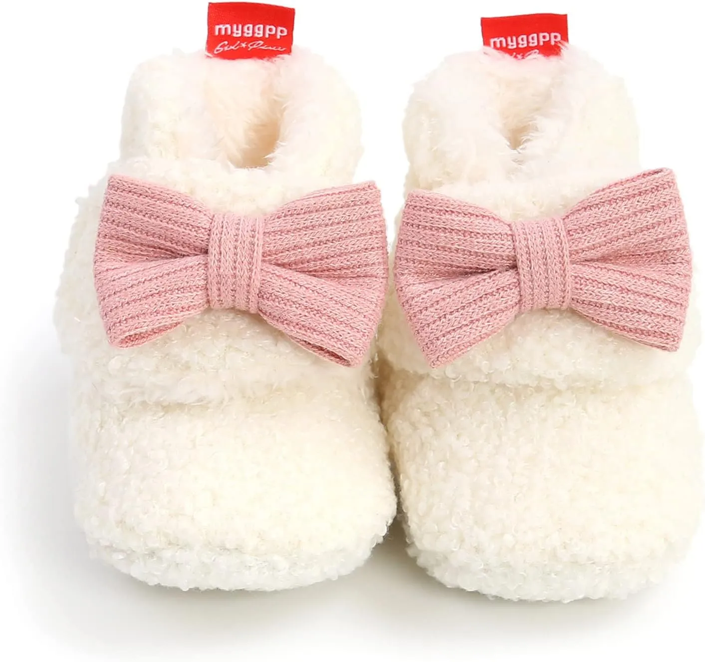 Christmas Newborn Baby Cozy Fleece Booties Winter Sock Shoes Soft Sole Stay On Infant First Walking Shoes