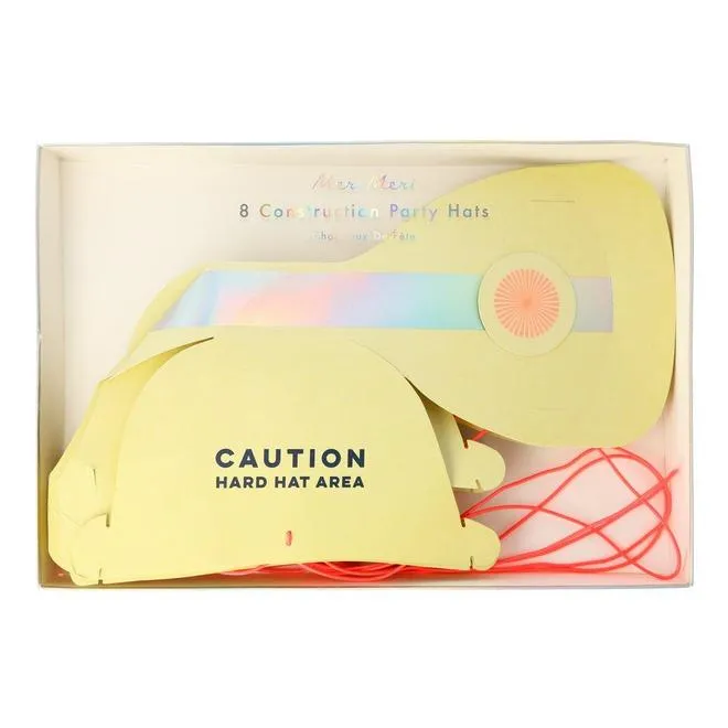 Construction Party Hats Pack of 8