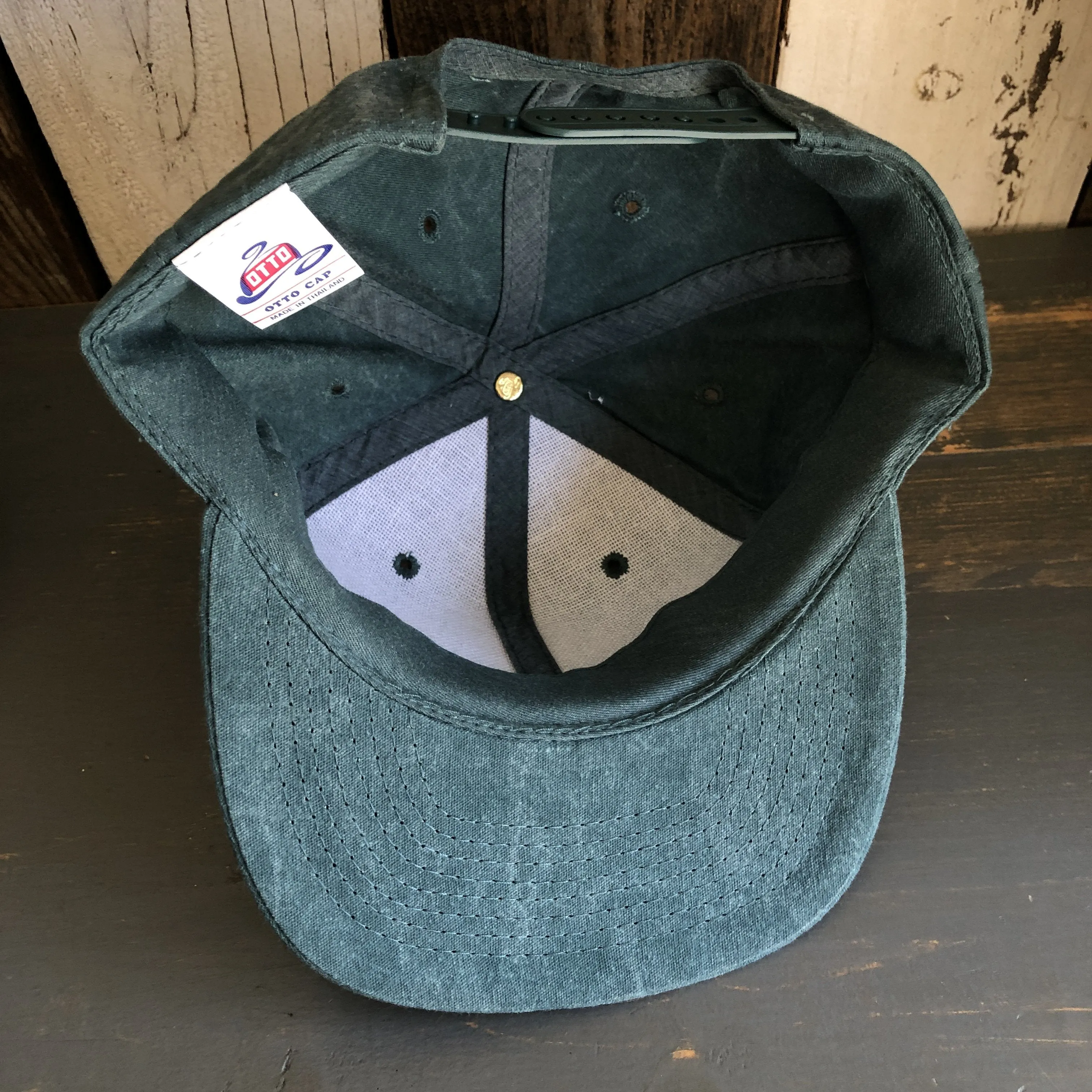Crater Lake National Park - 6 Panel Mid Profile Baseball Cap - Dark Green
