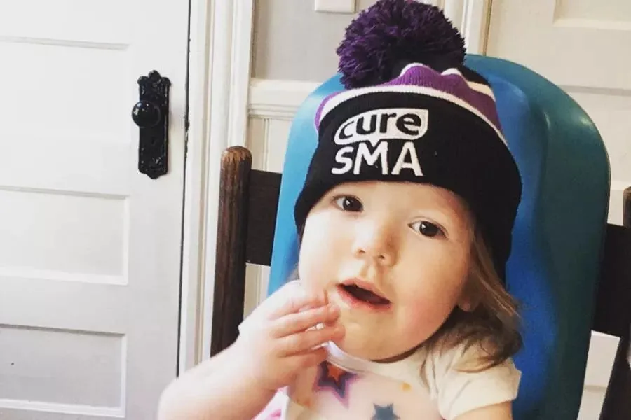 Cure SMA Striped Pom Beanie
