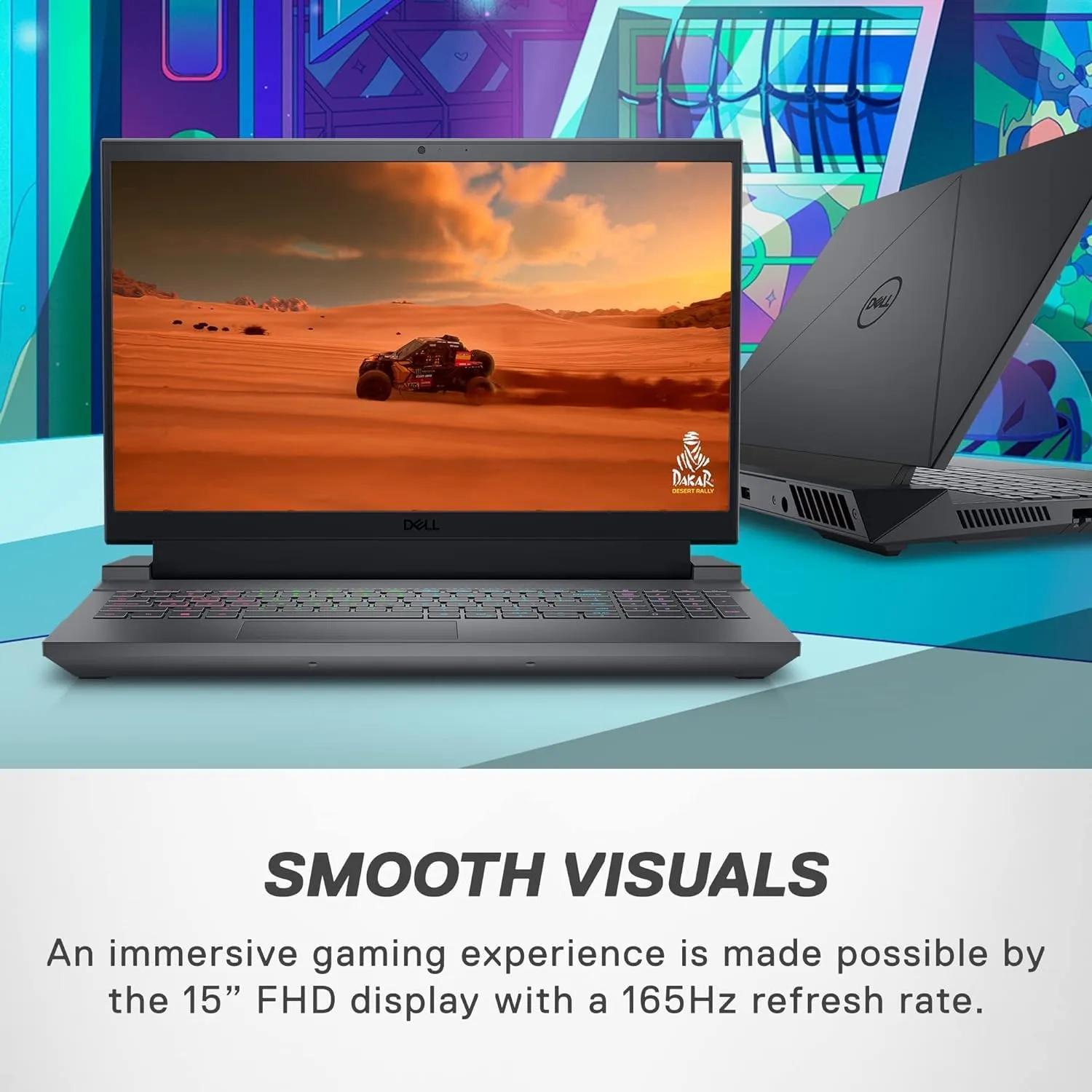 Dell G15 5530 Gaming Laptop, Intel Core i9-13900HX(24-core), GeForce RTX 4060, 64GB DDR5, 1TB SSD, 15.6" FHD 165hz Display, WiFi 6, Backlit Keyboard, Windows 11 Pro & Microsoft Office Lifetime License