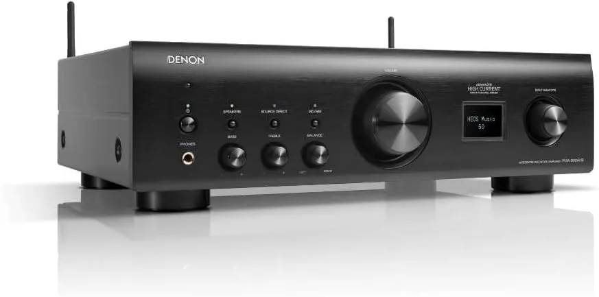 Denon PMA-900HNE Integrated Stereo Amplifier (85W x 2), Advanced High Current Circuit, Built-in HEOS, Bluetooth & AirPlay 2, Amazon Alexa, MC & MM Phono Equalizer, Hi-Res Certified