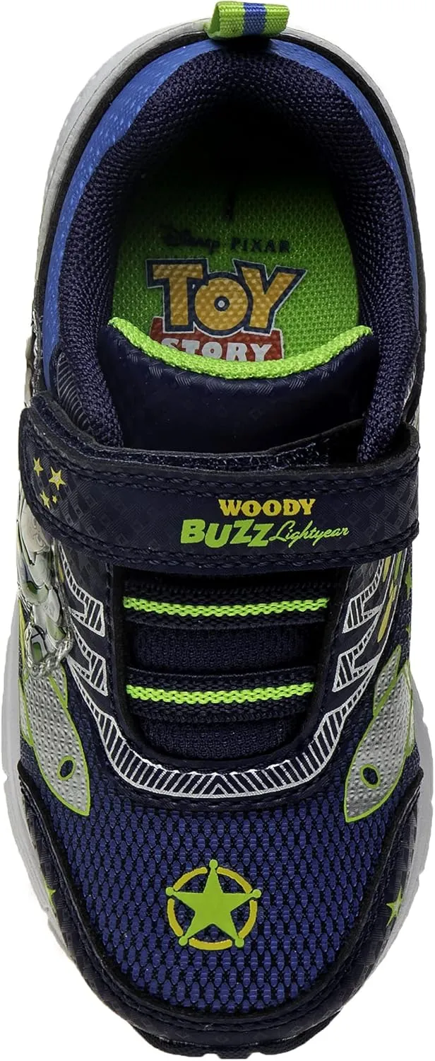 Disney Boy's Toy Story Shoes  Buzz and Woody Laceless Light-Up Sneakers (Toddler/Little Kid)