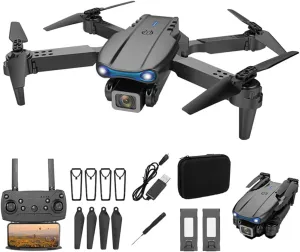 Drone with Camera for Adults and Kids, 1080P FPV DronesDrone for Beginners with Upgrade Altitude Hold, Voice Control, Gestures Selfie, Auto Hovering, 2 Batteries