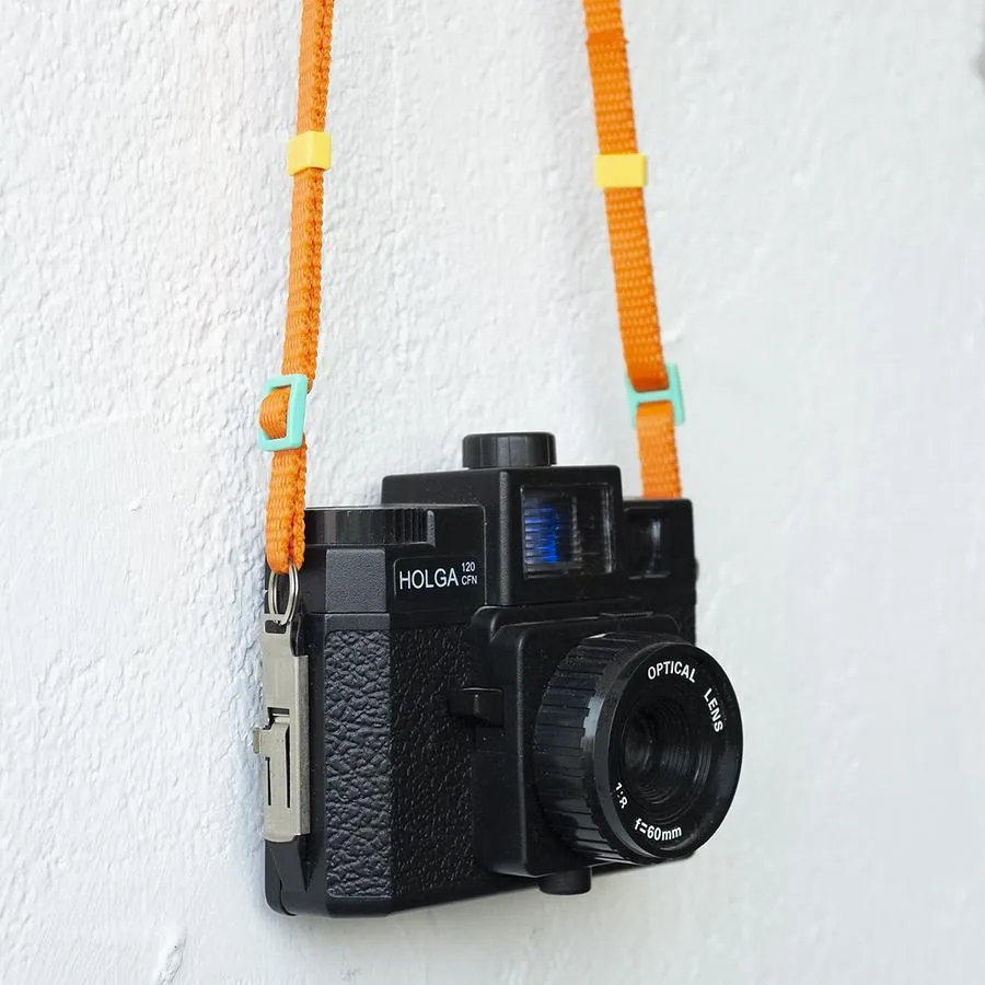 Dubblefilm Tepito Orange Camera Strap