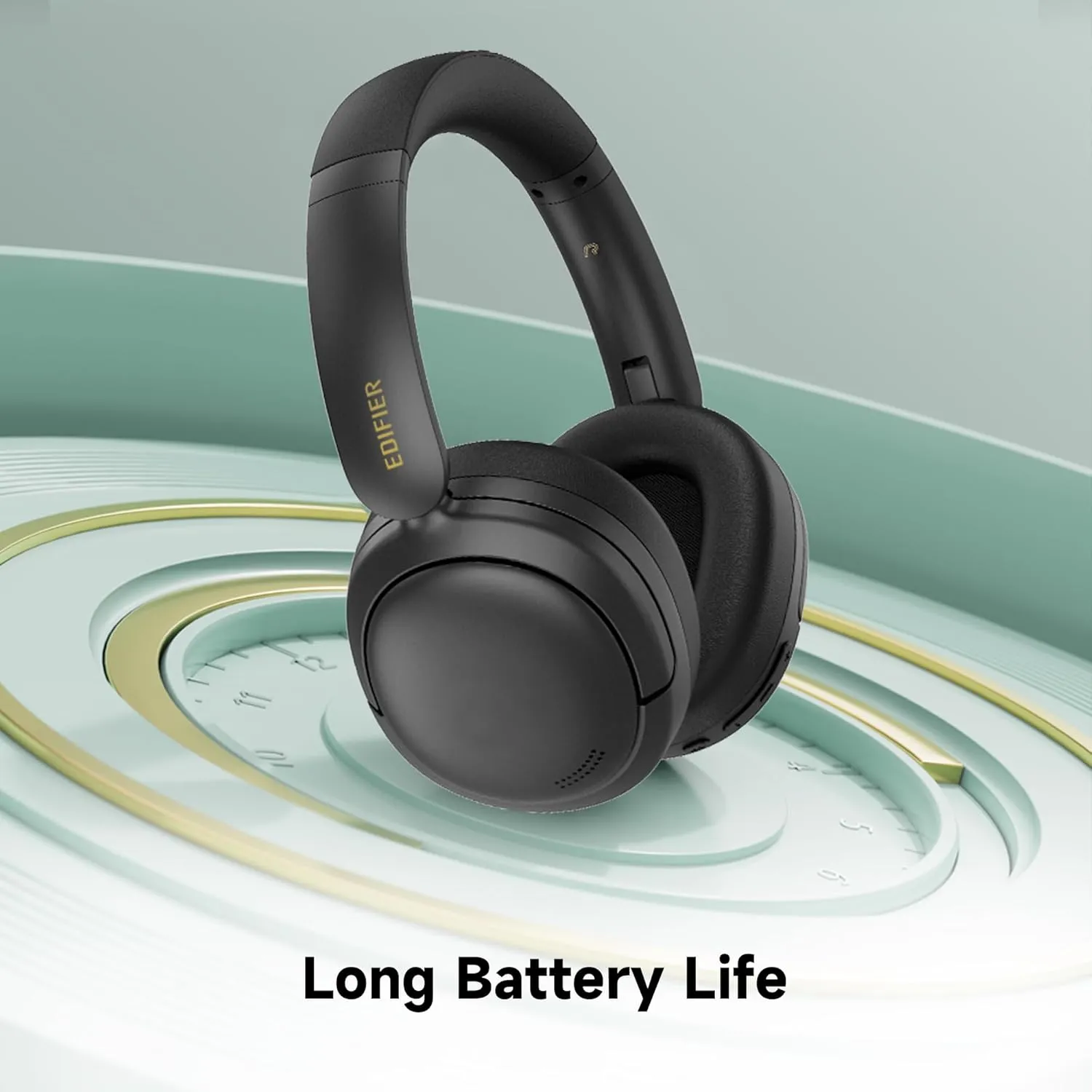 Edifier W800BT SE Wireless Over-Ear Bluetooth 5.4 Headphones - AI Call Noise Cancellation - 45H Playtime - Fast Charging - AAC Codec - Dual Device- Game Mode - Foldable - Black
