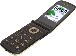 Flip Phone for Seniors, 2.4 Inches Big Screen, 3D Keys, Big Font Cell Phone, Loudspeakers, Dual Card Dual Standby, One Key Fast Dial, with MP3 Music Playback, Parents