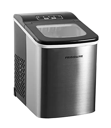 Frigidaire Nugget Ice Maker, Countertop Ice Machine with Transparent Window, Sonic Ice Maker with 44 lbs. Capacity, Auto Self Cleaning Ice Maker Machine, 2.0 Gen, Cream - 16.75D x 11.75W x 20.25H