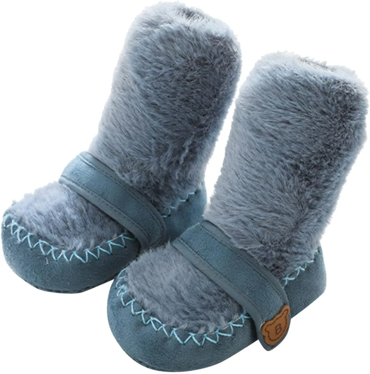 Fuzzy Socks Bootie Non Slip Soft Rubber Sole Slip On Sneakers Cozy Warm Sock Shoe Infant Boys Girls Prewalker Shoes