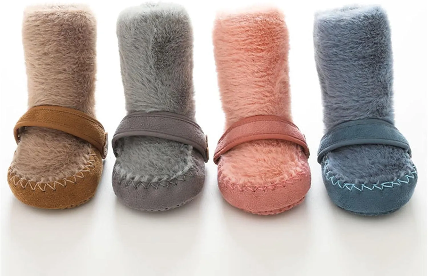 Fuzzy Socks Bootie Non Slip Soft Rubber Sole Slip On Sneakers Cozy Warm Sock Shoe Infant Boys Girls Prewalker Shoes