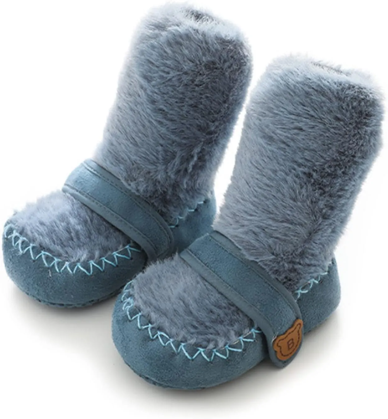 Fuzzy Socks Bootie Non Slip Soft Rubber Sole Slip On Sneakers Cozy Warm Sock Shoe Infant Boys Girls Prewalker Shoes