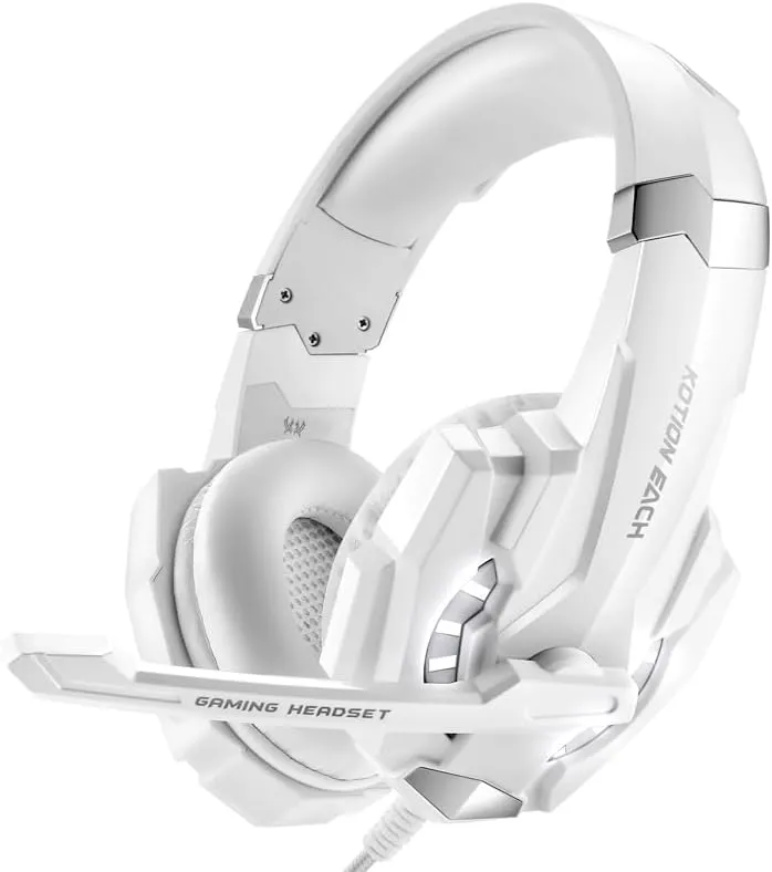 Gaming Headset with Mic for PC, Ps4, Ps5, Xbox Headset PC LaptopOver Ear Wired Gaming Headphones with 7.1 Surround Sound and Noise Cancelling Microphone LED Light