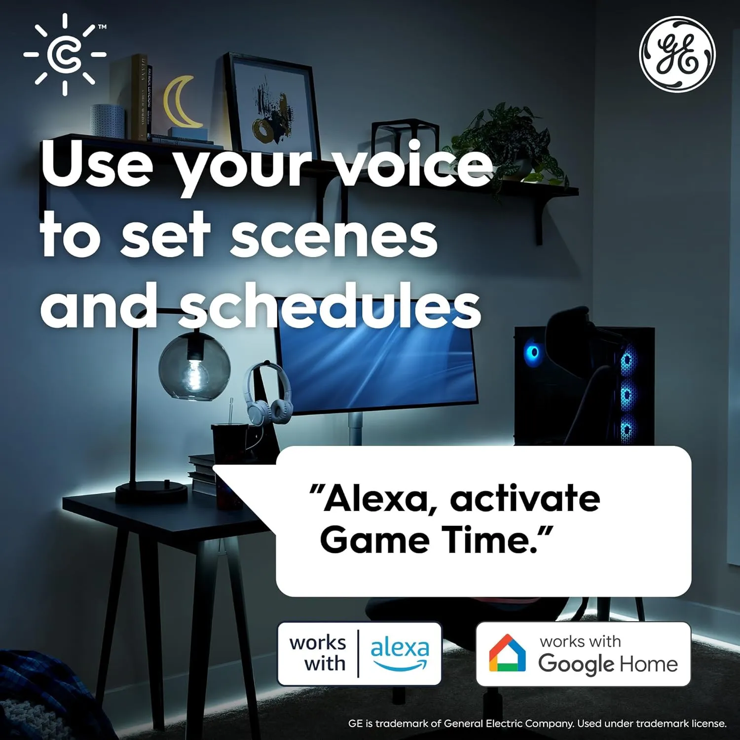 GE CYNC Smart LED Light Bulb, B11 Candle Light Bulb, Works with Amazon Alexa and Google Home, WiFi Light, 60W Equivalent, Soft White, Small Base (Pack of 4)