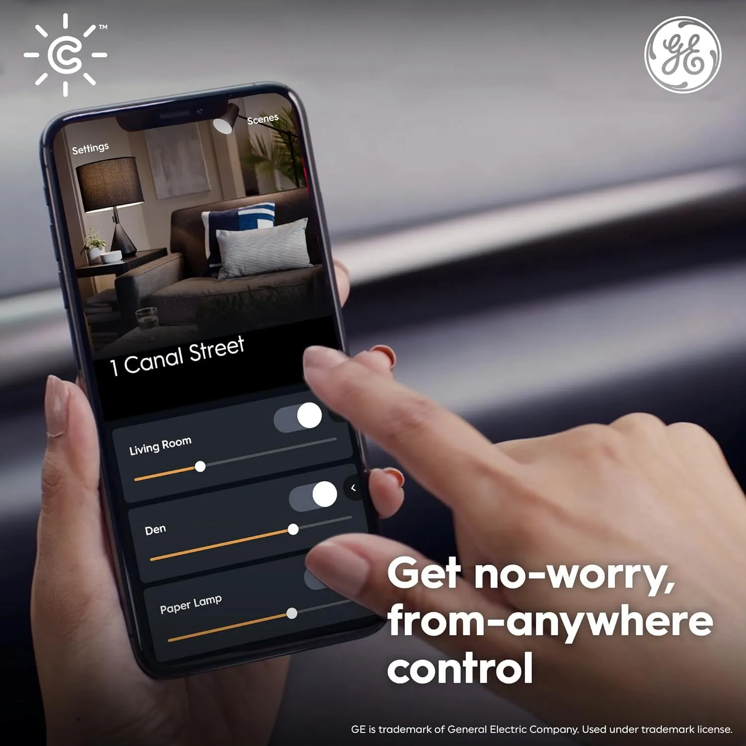 GE CYNC Smart LED Light Bulb, B11 Candle Light Bulb, Works with Amazon Alexa and Google Home, WiFi Light, 60W Equivalent, Soft White, Small Base (Pack of 4)