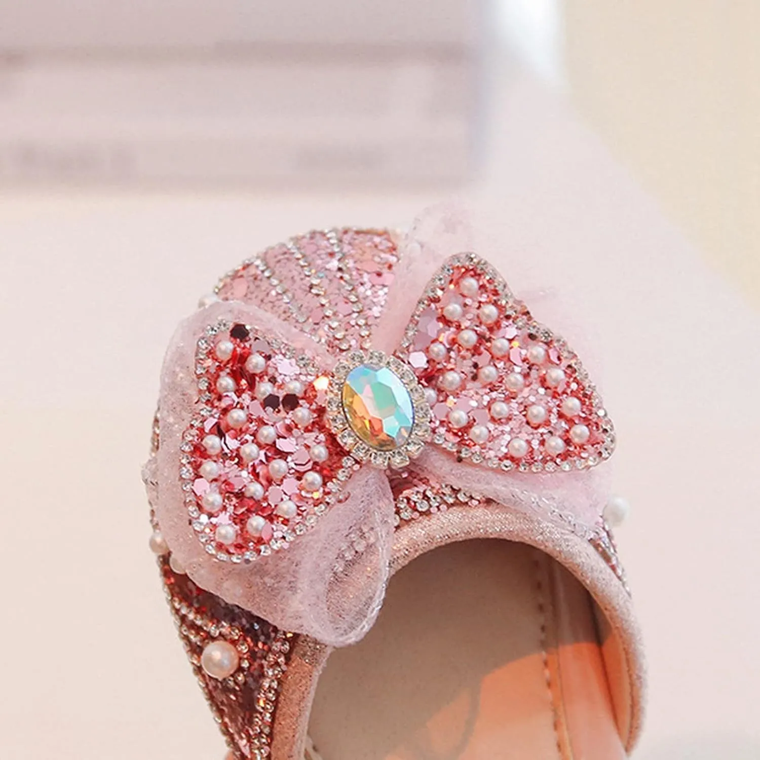 Girl Shoes Autumn New Little Girl Fashionable Princess Shoes Bow Soft Sole Baby Cool Single Sliders for Kids Shoes Girls