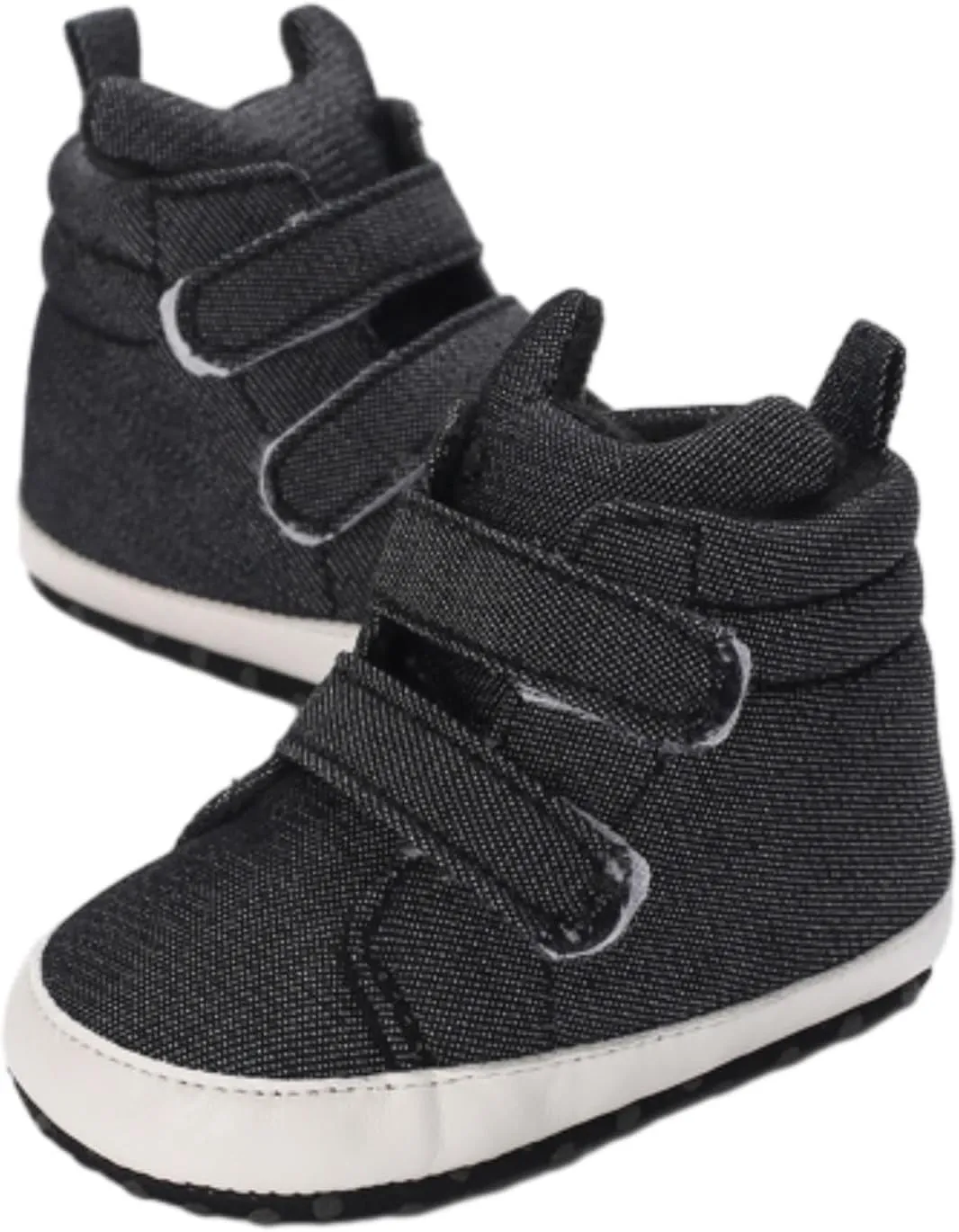 Girls Baby Boys High Tops Ankle Sneakers Soft Anti Slip Sole Warm Shoes Unisex Comfy Warm Slip On Casual Shoes